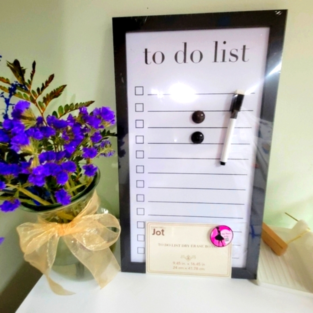 Large Magnetic To-Do List Board with Dry Erase Pen & Erase